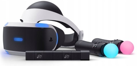 GOGLE SONY PLAYSTATION VR PS4 + KAMERA + 2x KONTROLER MOVE