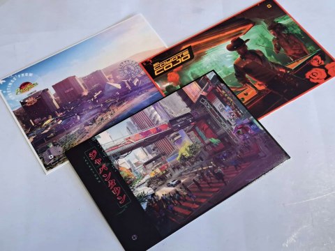 PUDEŁKO OD CYBERPUNK 2077 PC [MUZYKA CD, MAPA, NAKLEJKI, POCZTÓWKI] BEZ GRY
