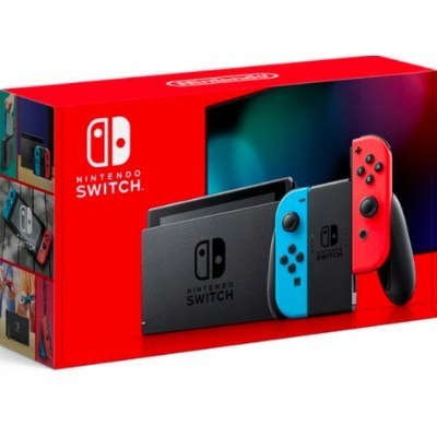 KONSOLA NINTENDO SWITCH NEON V2 + ETUI + SZKŁO + DWIE GRY DO WYBORU KONSOLA NINTENDO SWITCH NEON V2 + ETUI + SZKŁO + DWIE GRY DO WYBORU