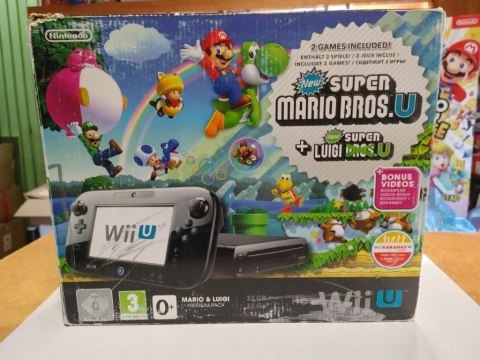 KONSOLA NINTENDO WII U 32GB + GAMEPAD + PUDEŁKO KONSOLA NINTENDO WII U 32GB + GAMEPAD + PUDEŁKO