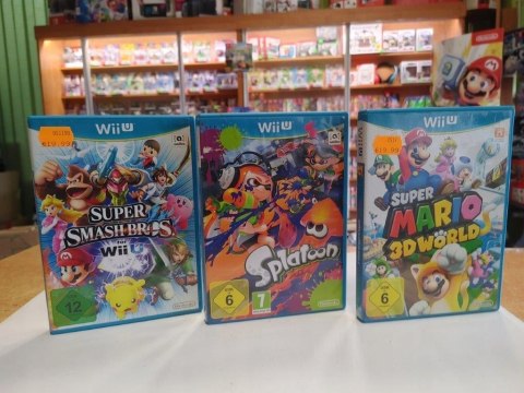 KONSOLA NINTENDO WII U 32GB + OKABLOWANIE + GAMEPAD +3 GRY MARIO, SMASH... KONSOLA NINTENDO WII U 32GB + OKABLOWANIE + GAMEPAD +3 GRY MARIO, SMASH...