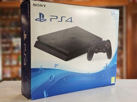 KONSOLA SONY PLAYSTATION 4 SLIM 500GB + ORYGINALNY PAD + 3 GRY PS4 KONSOLA SONY PLAYSTATION 4 SLIM 500GB + ORYGINALNY PAD + 3 GRY PS4
