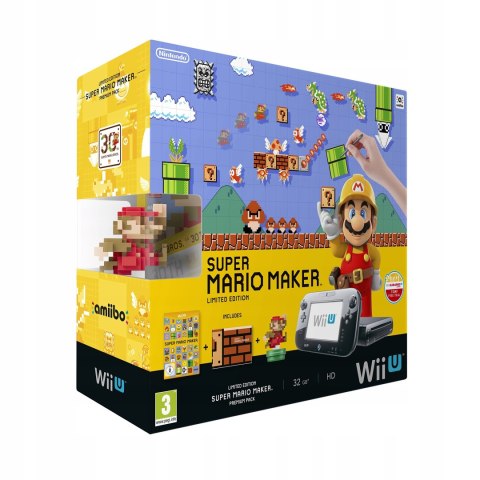 NINTENDO WII U 32GB + GAMEPAD + GRA MARIO MAKER + AMIIBO MARIO - LIMITED ED NINTENDO WII U 32GB + GAMEPAD + GRA MARIO MAKER + AMIIBO MARIO - LIMITED ED