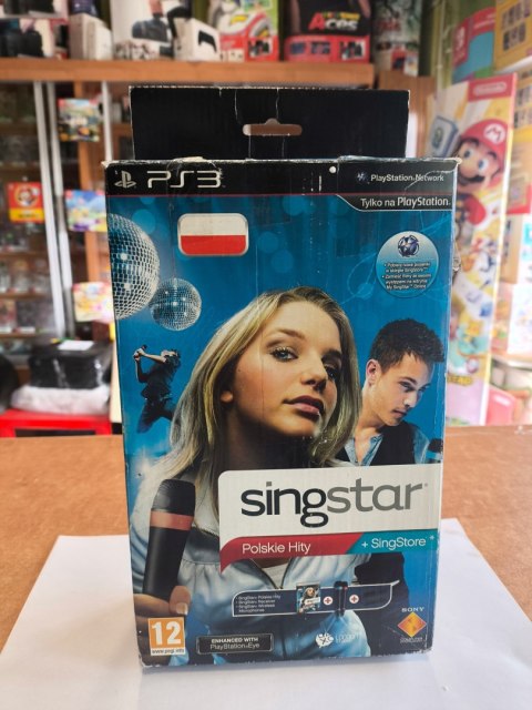 SINGSTAR POLSKIE HITY + 2 BEZPRZEWODOWE MIKROFONY + PUDEŁKO + ADAPTER SINGSTAR POLSKIE HITY + 2 BEZPRZEWODOWE MIKROFONY + PUDEŁKO + ADAPTER