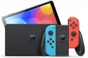 ZESTAW KONSOLA NINTENDO SWITCH OLED + SZKŁO + ETUI + KIEROWNICE + DWIE GRY