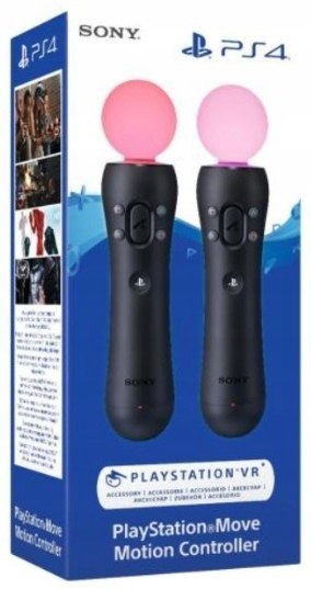 2x KONTROLER RUCHU PLAYSTATION MOVE V2 PS4 VR TWIN PACK + 2x USB