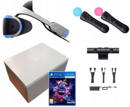 GOGLE SONY PLAYSTATION VR V2 PS4 + KAMERA V2 + 2x KONTROLER MOVE + GRA