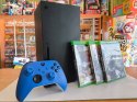 KONSOLA MICROSOFT XBOX SERIES X 1TB Z NAPĘDEM + ORYGINALNY PAD + 3 GRY