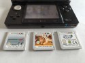 KONSOLA NINTENDO 3DS CZARNA + KARTA PAMIĘCI + USB + RYSIK + 3 GRY !