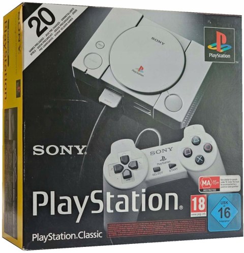 KONSOLA SONY PLAYSTATION CLASSIC MINI PSX + 2 PADY + GRY KONSOLA SONY PLAYSTATION CLASSIC MINI PSX + 2 PADY + GRY