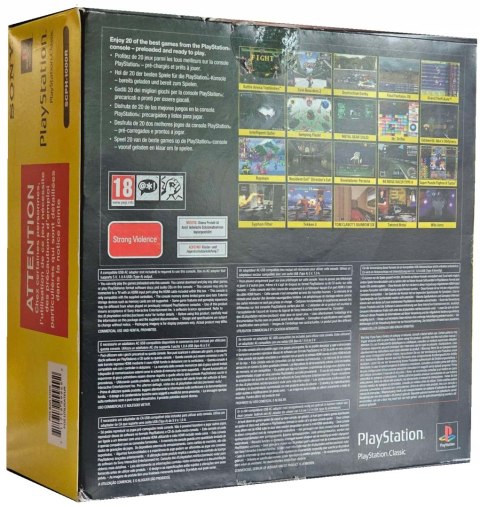 KONSOLA SONY PLAYSTATION CLASSIC MINI PSX + 2 PADY + GRY KONSOLA SONY PLAYSTATION CLASSIC MINI PSX + 2 PADY + GRY