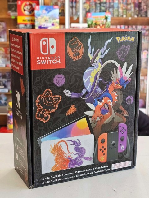 ZADBANA KONSOLA NINTENDO SWITCH OLED POKEMON SCARLET & VIOLET EDITION ZADBANA KONSOLA NINTENDO SWITCH OLED POKEMON SCARLET & VIOLET EDITION