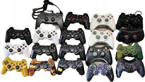 ZESTAW 18 SZTUK USZKODZONYCH PADÓW / KONTROLERÓW PS3 XBOX I INNE ZESTAW 18 SZTUK USZKODZONYCH PADÓW / KONTROLERÓW PS3 XBOX I INNE