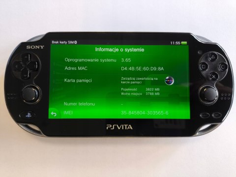 KONSOLA SONY PS VITA OLED WI-FI/3G + KARTA 4GB + ŁADOWARKA KONSOLA SONY PS VITA OLED WI-FI/3G + KARTA 4GB + ŁADOWARKA