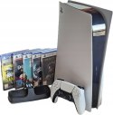 KONSOLA SONY PS5 PLAYSTATION 5 825GB Z NAPĘDEM BLU-RAY + PAD + ŁAD + 5 GIER