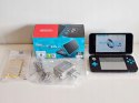 ZADBANA KONSOLA NEW NINTENDO 2DS XL NIEBIESKO-CZARNA + ŁADOWARKA + PUDEŁKO