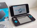 ZADBANA KONSOLA NEW NINTENDO 2DS XL NIEBIESKO-CZARNA + ŁADOWARKA + PUDEŁKO