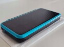 ZADBANA KONSOLA NEW NINTENDO 2DS XL NIEBIESKO-CZARNA + ŁADOWARKA + PUDEŁKO