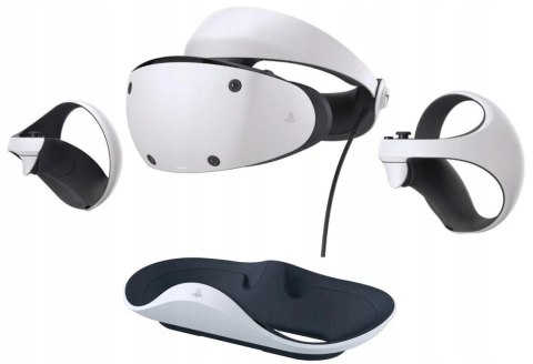 ZADBANE GOGLE SONY PLAYSTATION VR2 PS5 + KONTROLERY + ŁADOWARKA ZADBANE GOGLE SONY PLAYSTATION VR2 PS5 + KONTROLERY + ŁADOWARKA