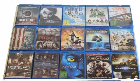 ZESTAW 15 FILMÓW BLU-RAY - PŁYTY BARDZO ŁADNE ZESTAW 15 FILMÓW BLU-RAY - PŁYTY BARDZO ŁADNE