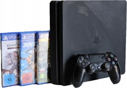 KONSOLA PS4 PLAYSTATION 4 SLIM 1TB + ORYGINALNY PAD + 3 GRY