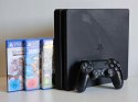 KONSOLA PS4 PLAYSTATION 4 SLIM 1TB + ORYGINALNY PAD + 3 GRY
