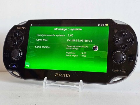 KONSOLA SONY PS VITA OLED WI-FI + KARTA 16GB + USB + ETUI KONSOLA SONY PS VITA OLED WI-FI + KARTA 16GB + USB + ETUI