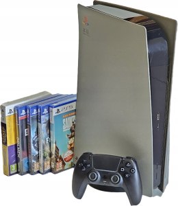 KONSOLA SONY PS5 PLAYSTATION 5 Z NAPĘDEM BLU-RAY + PANEL 30TH + PAD + GRY