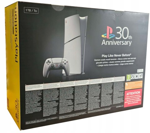 NOWA KONSOLA SONY PLAYSTATION 5 SLIM 1TB 30TH EDYCJA LIMITOWANA NOWA KONSOLA SONY PLAYSTATION 5 SLIM 1TB 30TH EDYCJA LIMITOWANA
