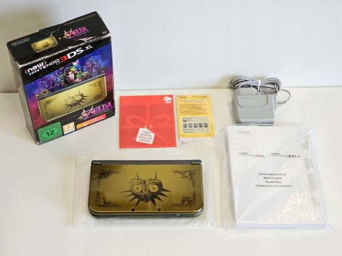ZADBANA NEW NINTENDO 3DS XL ZELDA MAJORA'S MASK ED IPS + GRA + ŁADOWARKA