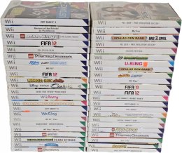 ZESTAW 46 GIER NINTENDO WII RÓŻNY STAN - SPRAWNE / PORYSOWANE / USZKODZONE