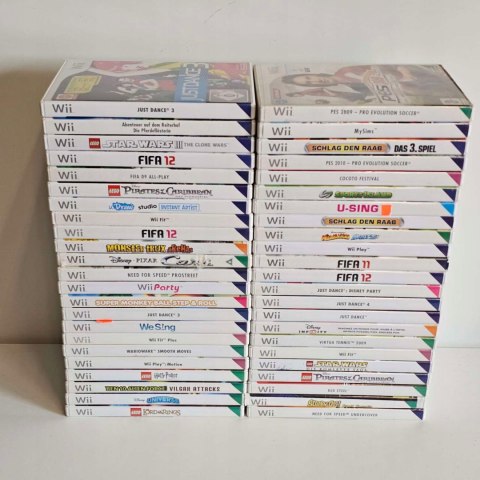 ZESTAW 46 GIER NINTENDO WII RÓŻNY STAN - SPRAWNE / PORYSOWANE / USZKODZONE ZESTAW 46 GIER NINTENDO WII RÓŻNY STAN - SPRAWNE / PORYSOWANE / USZKODZONE