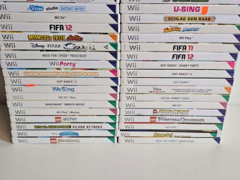ZESTAW 46 GIER NINTENDO WII RÓŻNY STAN - SPRAWNE / PORYSOWANE / USZKODZONE ZESTAW 46 GIER NINTENDO WII RÓŻNY STAN - SPRAWNE / PORYSOWANE / USZKODZONE