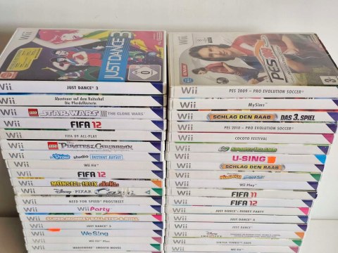 ZESTAW 46 GIER NINTENDO WII RÓŻNY STAN - SPRAWNE / PORYSOWANE / USZKODZONE ZESTAW 46 GIER NINTENDO WII RÓŻNY STAN - SPRAWNE / PORYSOWANE / USZKODZONE