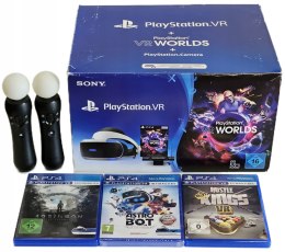 GOGLE SONY PLAYSTATION VR V2 PS4 + KAMERA V2 + 2x MOVE + 3 GRY