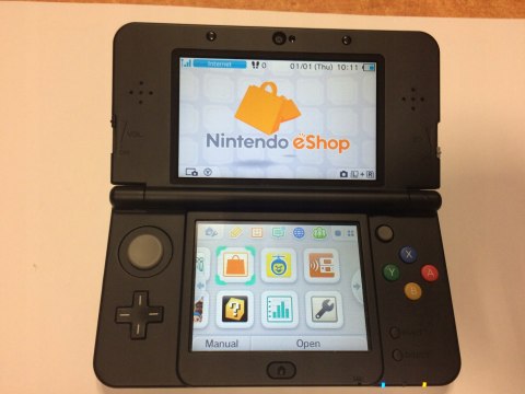 KONSOLA NEW NINTENDO 3DS CZARNA 2x IPS + KARTA PAMIĘCI + USB + RYSIK