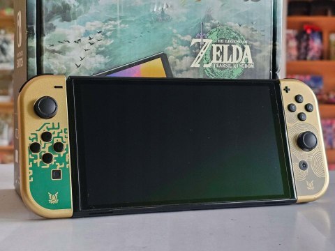 KONSOLA NINTENDO SWITCH OLED ZELDA TEARS OF THE KINGDOM LIMITED EDITION KONSOLA NINTENDO SWITCH OLED ZELDA TEARS OF THE KINGDOM LIMITED EDITION