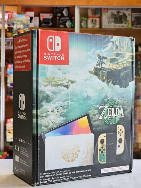 KONSOLA NINTENDO SWITCH OLED ZELDA TOTK EDITION TEARS OF THE KINGDOM KONSOLA NINTENDO SWITCH OLED ZELDA TOTK EDITION TEARS OF THE KINGDOM