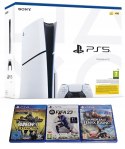 KONSOLA PS5 PLAYSTATION 5 SLIM 1TB Z NAPĘDEM BLU-RAY + PAD + 3 GRY