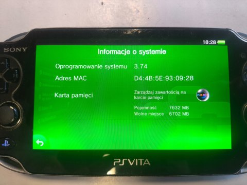 KONSOLA SONY PS VITA OLED WI-FI + KARTA 8GB + GRA + USB + ETUI KONSOLA SONY PS VITA OLED WI-FI + KARTA 8GB + GRA + USB + ETUI
