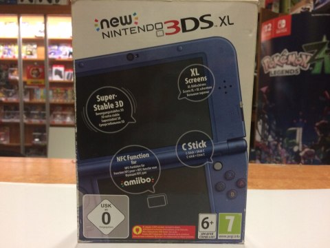 NEW NINTENDO 3DS XL NIEBIESKA IPS + RYSIK + USB + PUDEŁKO