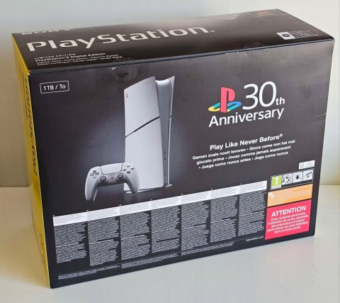 NOWA KONSOLA SONY PLAYSTATION 5 SLIM 1TB 30TH EDYCJA LIMITOWANA NOWA KONSOLA SONY PLAYSTATION 5 SLIM 1TB 30TH EDYCJA LIMITOWANA