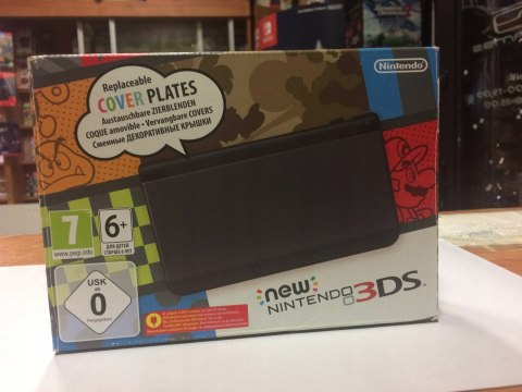 KONSOLA NEW NINTENDO 3DS CZARNA + KARTA PAMIĘCI + USB + PUDEŁKO