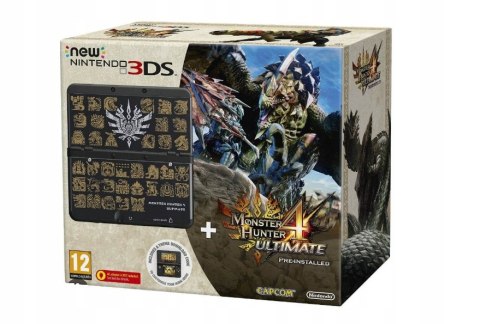 KONSOLA NEW NINTENDO 3DS CZARNA MONSTER HUNTER 4 ULTIMATE BUNDLE + GRA MH4U