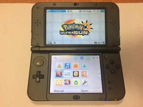 KONSOLA NEW NINTENDO 3DS XL CZARNA IPS + POKEMON ULTRA SUN + ETUI NES !