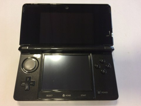 KONSOLA NINTENDO 3DS CZARNA + ŁADOWARKA + RYSIK + DOCK