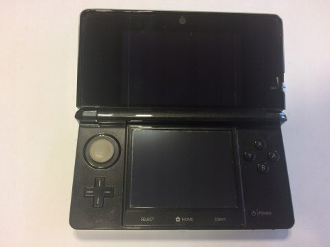 KONSOLA NINTENDO 3DS CZARNA + ŁADOWARKA + RYSIK + KARTA PAMIĘCI