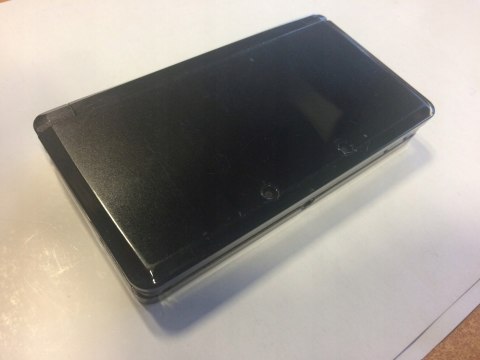 KONSOLA NINTENDO 3DS CZARNA + ŁADOWARKA + RYSIK + KARTA PAMIĘCI