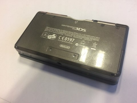 KONSOLA NINTENDO 3DS CZARNA + ŁADOWARKA + RYSIK + KARTA PAMIĘCI