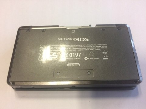 KONSOLA NINTENDO 3DS CZARNA + ŁADOWARKA + RYSIK + NEW SUPER MARIO BROS 2
